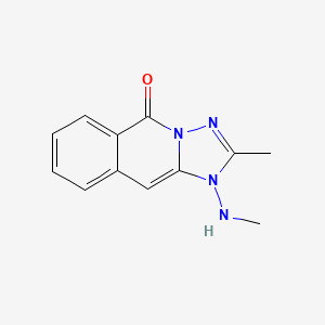 [1,2,4]Triazolo[1,5-b]isoquinolin-5(1H)-one, 2-methyl-1-(methylamino)-