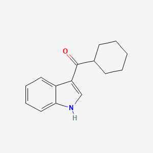 molecular formula C15H17NO B11879581 cyclohexyl(1H-indol-3-yl)methanone 