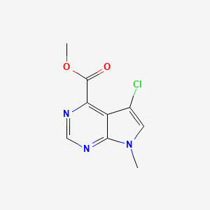 Methyl 5-chloro-7-methyl-7H-pyrrolo[2,3-D]pyrimidine-4-carboxylate