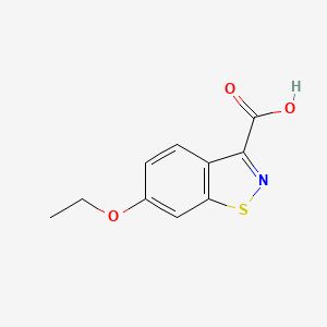 molecular formula C10H9NO3S B11879612 6-Ethoxybenzo[d]isothiazole-3-carboxylic acid 