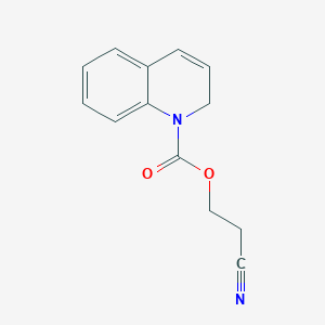 molecular formula C13H12N2O2 B11879630 2-Cyanoethyl quinoline-1(2H)-carboxylate 