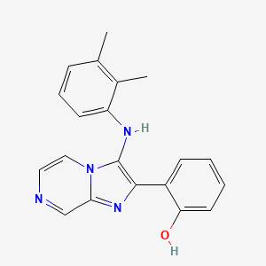 2-[3-(2,3-Dimethylanilino)imidazo[1,2-a]pyrazin-2-yl]phenol