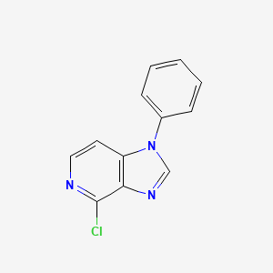 molecular formula C12H8ClN3 B11879668 4-Chloro-1-phenyl-1H-imidazo[4,5-c]pyridine CAS No. 383403-65-4