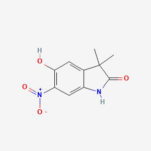 5-Hydroxy-3,3-dimethyl-6-nitroindolin-2-one