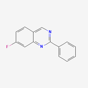 molecular formula C14H9FN2 B11879754 7-Fluoro-2-phenylquinazoline 