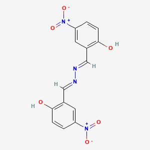 molecular formula C14H10N4O6 B1187979 2-Hydroxy-5-nitrobenzaldehyde (2-hydroxy-5-nitrobenzylidene)hydrazone 