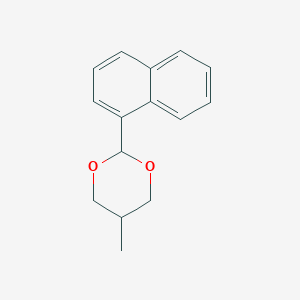 molecular formula C15H16O2 B11879810 trans-5-Methyl-2-(naphthalen-1-yl)-1,3-dioxane 