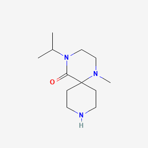 molecular formula C12H23N3O B11879845 4-Isopropyl-1-methyl-1,4,9-triazaspiro[5.5]undecan-5-one 