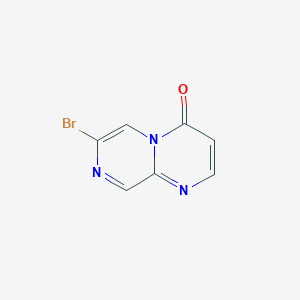 molecular formula C7H4BrN3O B11879859 7-Bromo-4H-pyrazino[1,2-a]pyrimidin-4-one 