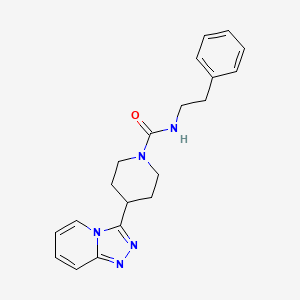 molecular formula C20H23N5O B1187986 N-(2-phenylethyl)-4-([1,2,4]triazolo[4,3-a]pyridin-3-yl)piperidine-1-carboxamide 