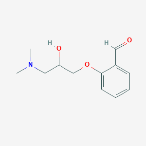 molecular formula C12H17NO3 B11879866 2-(3-(Dimethylamino)-2-hydroxypropoxy)benzaldehyde 