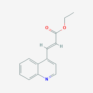 molecular formula C14H13NO2 B11879871 3-Quinolin-4-YL-acrylic acid ethyl ester CAS No. 448952-61-2