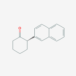 molecular formula C16H16O B11879873 Cyclohexanone, 2-(2-naphthalenyl)-, (2S)- CAS No. 167476-40-6