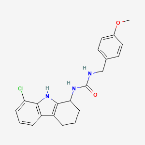 molecular formula C21H22ClN3O2 B1187988 1-(8-chloro-2,3,4,9-tetrahydro-1H-carbazol-1-yl)-3-(4-methoxybenzyl)urea 