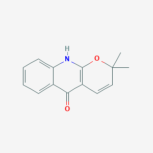 5H-Pyrano[2,3-b]quinolin-5-one, 2,10-dihydro-2,2-dimethyl-