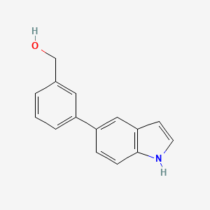 molecular formula C15H13NO B11879926 (3-(1H-Indol-5-yl)phenyl)methanol CAS No. 1349716-34-2