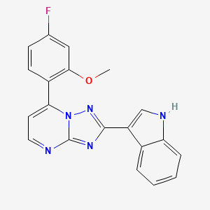 7-(4-fluoro-2-methoxyphenyl)-2-(1H-indol-3-yl)[1,2,4]triazolo[1,5-a]pyrimidine