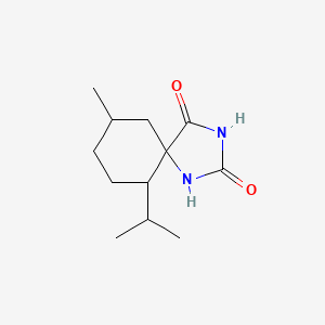 9-Methyl-6-(propan-2-yl)-1,3-diazaspiro[4.5]decane-2,4-dione