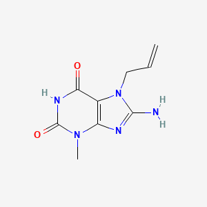 7-Allyl-8-amino-3-methyl-1H-purine-2,6(3H,7H)-dione