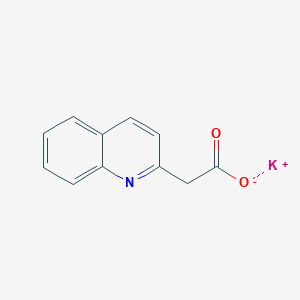 molecular formula C11H8KNO2 B11880032 Potassium 2-(quinolin-2-yl)acetate 