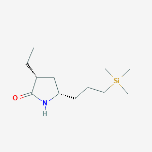 (3R,5S)-3-Ethyl-5-(3-(trimethylsilyl)propyl)pyrrolidin-2-one