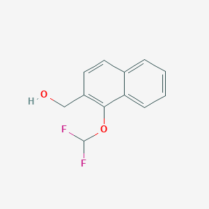 molecular formula C12H10F2O2 B11880069 1-(Difluoromethoxy)naphthalene-2-methanol 