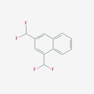 molecular formula C12H8F4 B11880112 1,3-Bis(difluoromethyl)naphthalene 