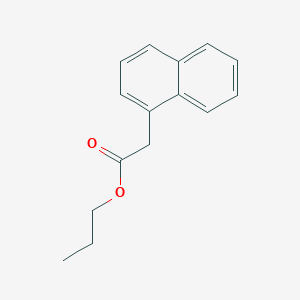 molecular formula C15H16O2 B11880149 Propyl 1-naphthylacetate CAS No. 551-04-2