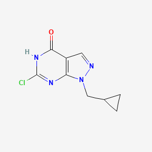 6-Chloro-1-(cyclopropylmethyl)-1H-pyrazolo[3,4-d]pyrimidin-4(5H)-one