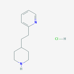 molecular formula C12H19ClN2 B11880182 2-(2-(Piperidin-4-yl)ethyl)pyridine hydrochloride 