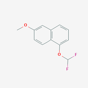 molecular formula C12H10F2O2 B11880187 1-(Difluoromethoxy)-6-methoxynaphthalene 