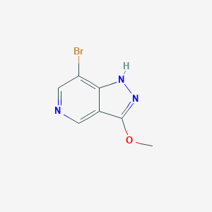 molecular formula C7H6BrN3O B11880191 7-Bromo-3-methoxy-1H-pyrazolo[4,3-c]pyridine CAS No. 1956341-25-5