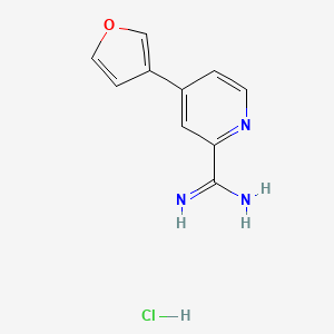 4-(Furan-3-yl)picolinimidamide hydrochloride