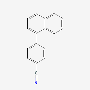 molecular formula C17H11N B11880206 Benzonitrile, 4-(1-naphthalenyl)- CAS No. 27331-37-9