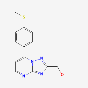 2-(Methoxymethyl)-7-[4-(methylsulfanyl)phenyl][1,2,4]triazolo[1,5-a]pyrimidine