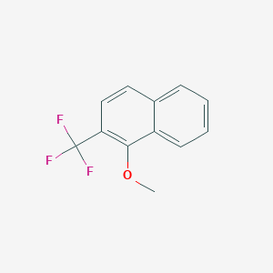 molecular formula C12H9F3O B11880243 1-Methoxy-2-(trifluoromethyl)naphthalene 