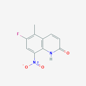 6-Fluoro-5-methyl-8-nitroquinolin-2(1H)-one