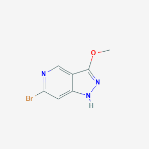 molecular formula C7H6BrN3O B11880339 6-Bromo-3-methoxy-1H-pyrazolo[4,3-c]pyridine 