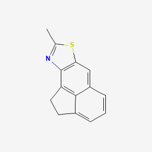 molecular formula C14H11NS B11880370 8-Methyl-1,2-dihydroacenaphtho[3,4-d]thiazole 