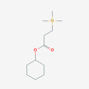 molecular formula C12H24O2Si B11880387 Cyclohexyl 3-(trimethylsilyl)propanoate 