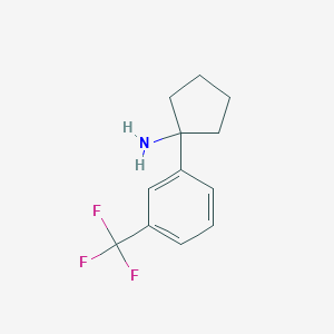 molecular formula C12H14F3N B11880401 1-(3-(Trifluoromethyl)phenyl)cyclopentanamine 