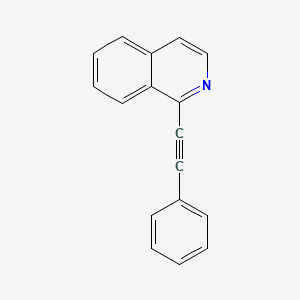 molecular formula C17H11N B11880409 1-(Phenylethynyl)isoquinoline CAS No. 70437-09-1