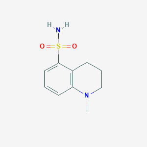 molecular formula C10H14N2O2S B11880418 1-Methyl-1,2,3,4-tetrahydroquinoline-5-sulfonamide CAS No. 89819-40-9