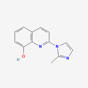 molecular formula C13H11N3O B11880437 2-(2-Methyl-1H-imidazol-1-yl)quinolin-8-ol CAS No. 648896-35-9