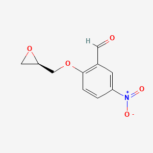 (R)-5-Nitro-2-(oxiran-2-ylmethoxy)benzaldehyde