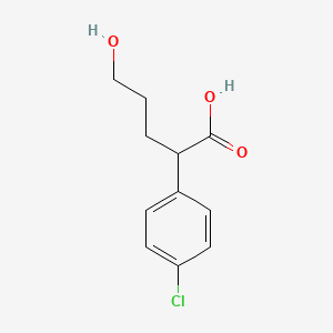 2-(4-Chloro-phenyl)-5-hydroxy-pentanoic acid