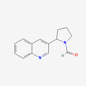 2-(Quinolin-3-yl)pyrrolidine-1-carbaldehyde