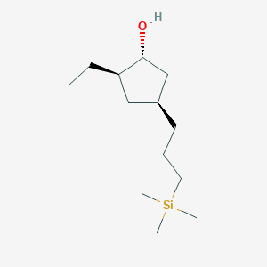 (1R,2R,4S)-2-Ethyl-4-(3-(trimethylsilyl)propyl)cyclopentanol