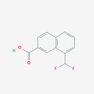 1-(Difluoromethyl)naphthalene-7-carboxylic acid