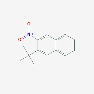 molecular formula C14H15NO2 B11880674 2-(tert-Butyl)-3-nitronaphthalene 